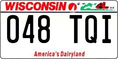WI license plate 048TQI