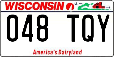 WI license plate 048TQY
