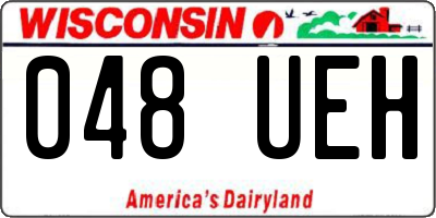WI license plate 048UEH