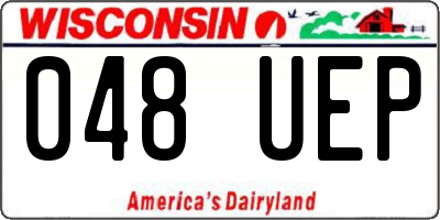 WI license plate 048UEP