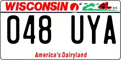 WI license plate 048UYA