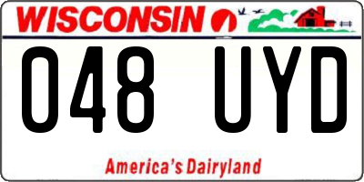 WI license plate 048UYD