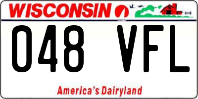 WI license plate 048VFL