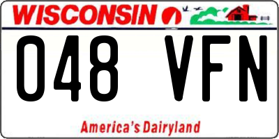 WI license plate 048VFN