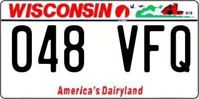 WI license plate 048VFQ