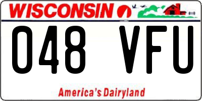 WI license plate 048VFU