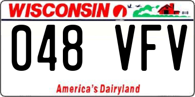 WI license plate 048VFV