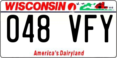 WI license plate 048VFY