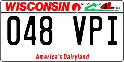 WI license plate 048VPI