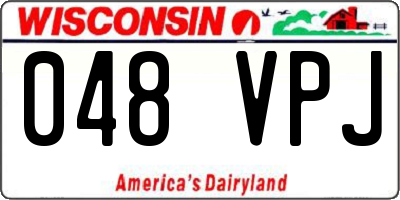 WI license plate 048VPJ