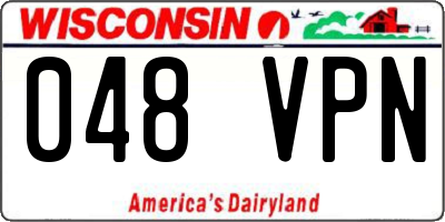 WI license plate 048VPN