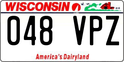 WI license plate 048VPZ