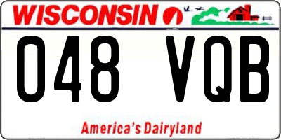 WI license plate 048VQB