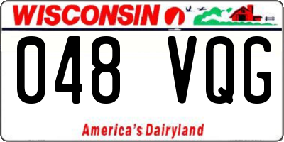 WI license plate 048VQG