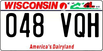 WI license plate 048VQH