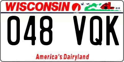 WI license plate 048VQK