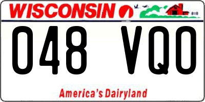 WI license plate 048VQO