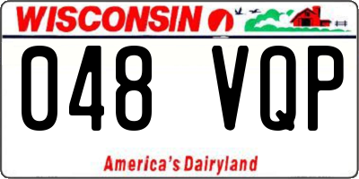 WI license plate 048VQP
