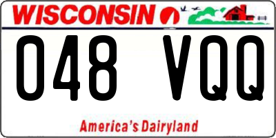 WI license plate 048VQQ