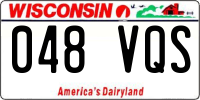 WI license plate 048VQS