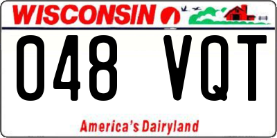 WI license plate 048VQT