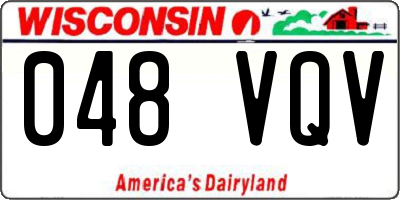 WI license plate 048VQV