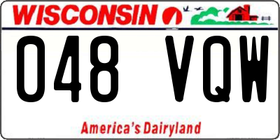 WI license plate 048VQW