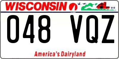 WI license plate 048VQZ