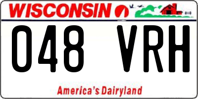 WI license plate 048VRH