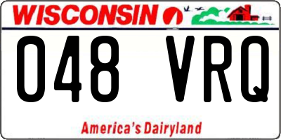 WI license plate 048VRQ