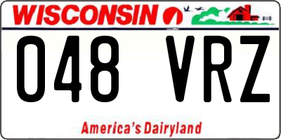 WI license plate 048VRZ