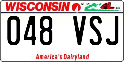 WI license plate 048VSJ