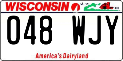 WI license plate 048WJY