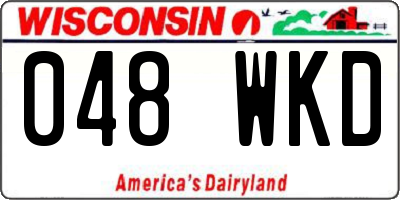 WI license plate 048WKD
