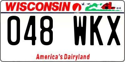WI license plate 048WKX
