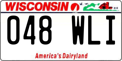 WI license plate 048WLI