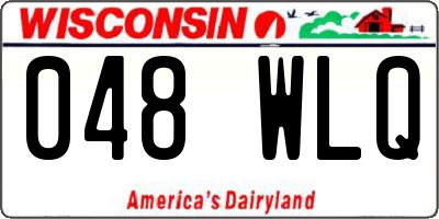 WI license plate 048WLQ
