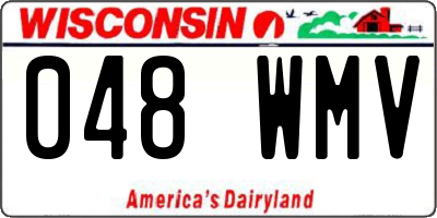 WI license plate 048WMV