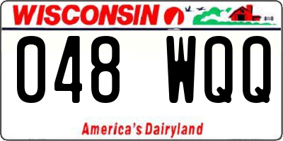 WI license plate 048WQQ