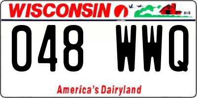 WI license plate 048WWQ