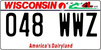 WI license plate 048WWZ