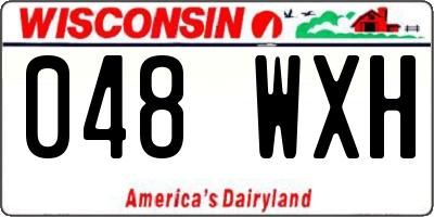 WI license plate 048WXH