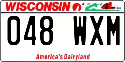 WI license plate 048WXM