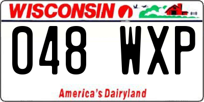 WI license plate 048WXP