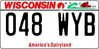 WI license plate 048WYB