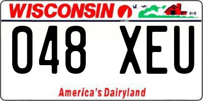 WI license plate 048XEU