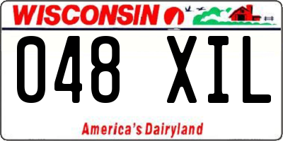 WI license plate 048XIL