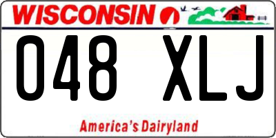 WI license plate 048XLJ