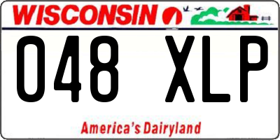WI license plate 048XLP