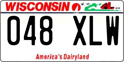 WI license plate 048XLW